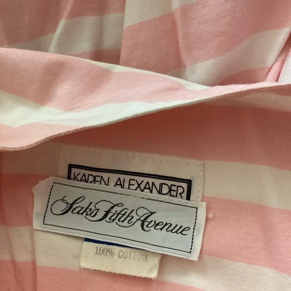 Pink Striped Women's Dress - Picture 3 of 4